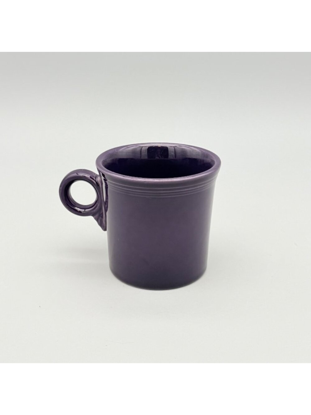 Fiesta Ware Plum 3.5" Ceramic Mug Glossy Finish Vintage Coffee Cup USA
